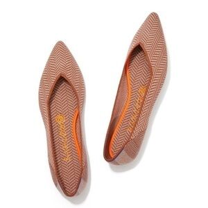 Rothy's The Point Merino Collection in Camel Herringbone Size 9.5